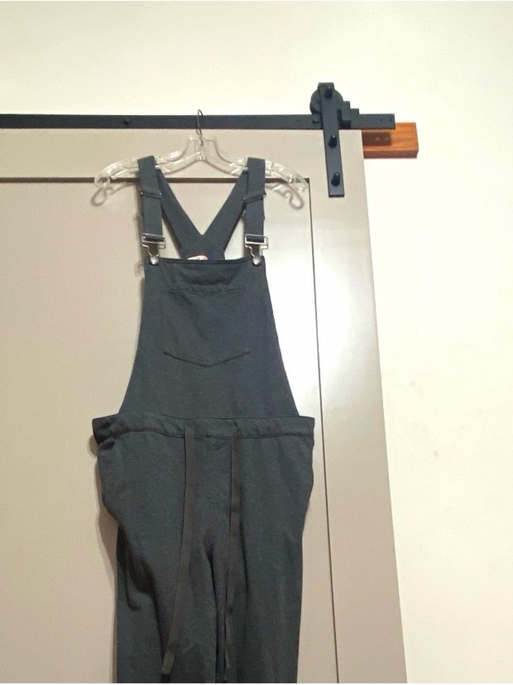 Blue Spice Charcoal Gray Women's Jumpsuit Overalls